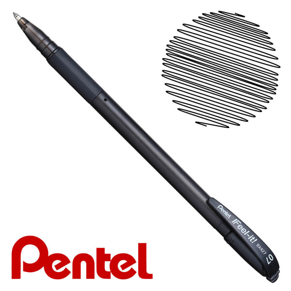 Lápiz Tinta Pentel Feel BX427 negro retractil