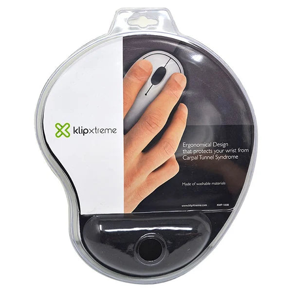 Mouse Pad con Gel Negro Klipx