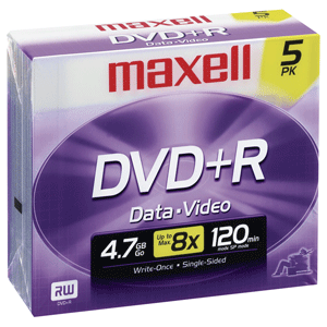 DVD+R MAXELL en caja