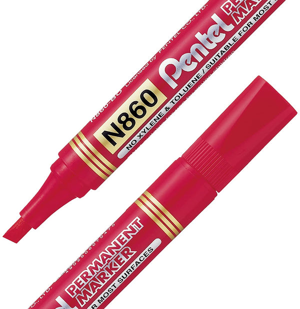 Marcador Permanente Pentel Rojo 860